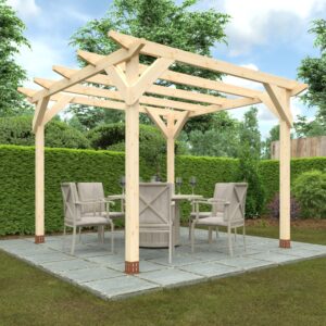 10x10 Garden Pergola | 44mm