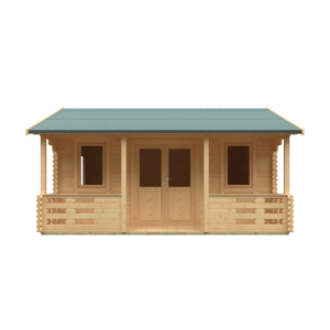 18x14 Adlington (inc. Veranda) Log Cabin | 44mm