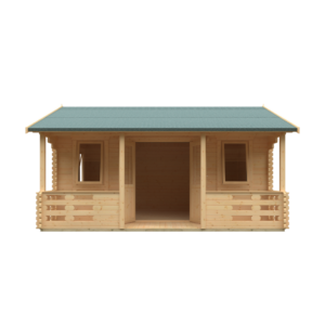 18x14 Adlington (inc. Veranda) Log Cabin | 44mm