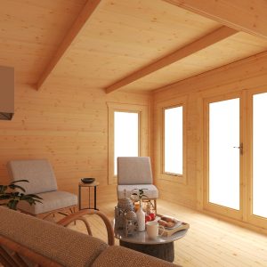 The Beausale Pent Log Cabin | 44mm