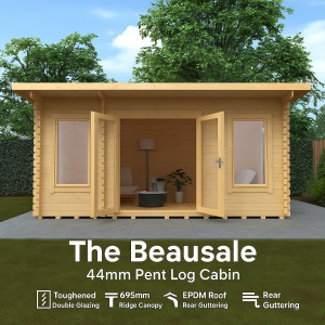The Beausale Pent Log Cabin | 44mm