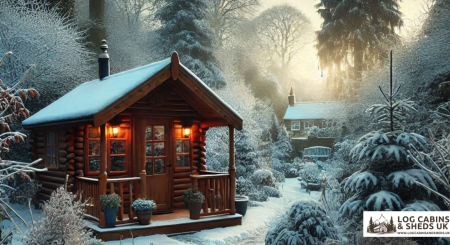 Building a Log Cabin in the winter