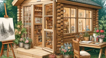 How One Artist Transformed the 20×8 Garden Studio into a Creative Haven